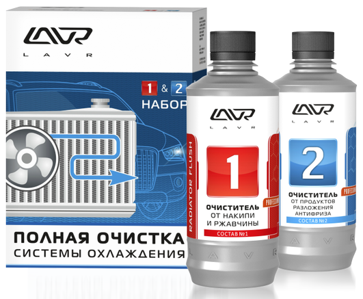 LAVR NEXT LN1106 Radiator Flush 2in 1 Набор для сложнозагрезненных систем охлаждения